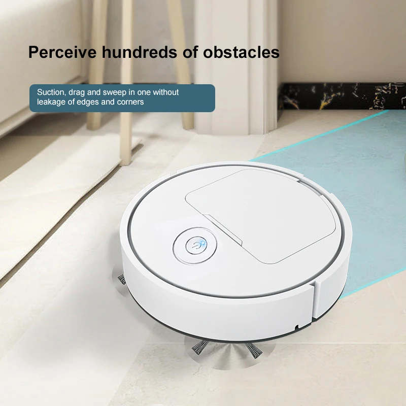 Automatic Robot Vacuum Cleaner Smart Touch Sweeping Dry Wet Cleaning Machine 1000Pa Suction Charging Intelligent Vacuum Cleaner