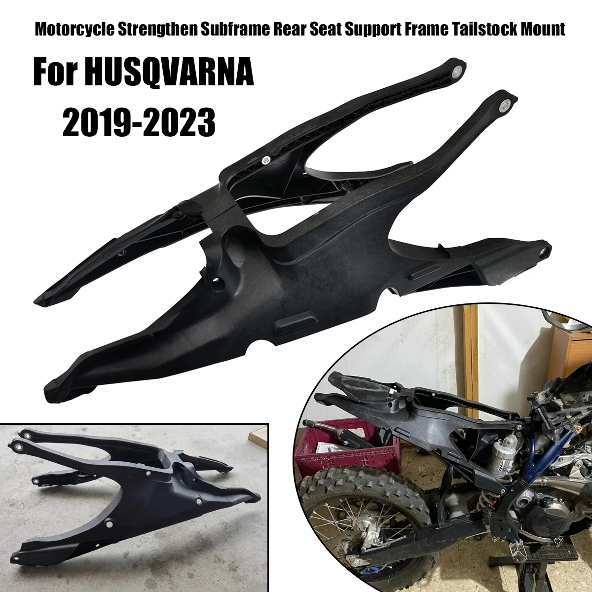 2023New Motorcycle Strengthen Subframe Rear Seat Support Frame Tailstock Mount For HUSQVARNA FC FE FS FX TC TE TX 2019-2021 2022