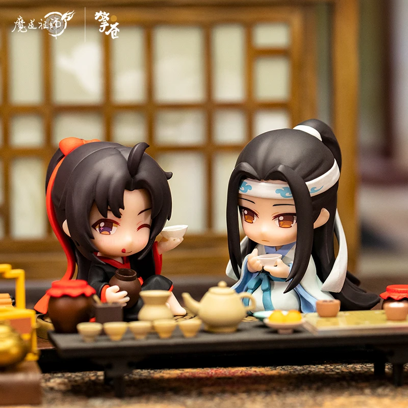 

Original Mo Dao Zu Shi Wei Wuxian Lan Wangji Spring Drinking Q Edition Model Toy Anime Figures Peripheral Decoration Doll Gift