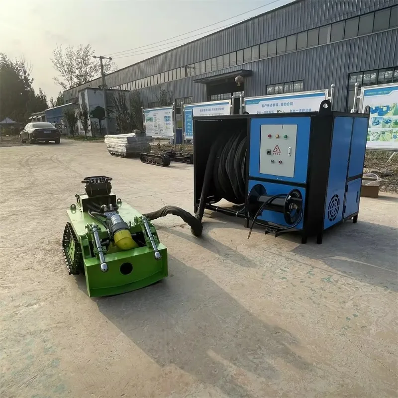 Rubber Tracked Gearbox Pipe Cleaning Automatic Underwater Dredging Robot High Efficiency