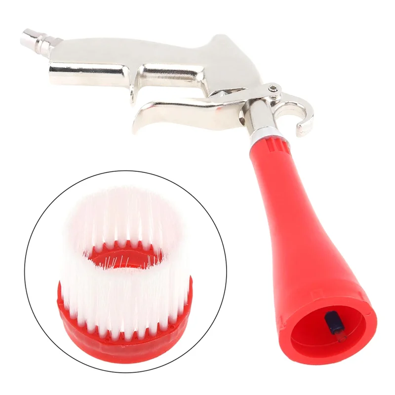 High Pressure Pneumatic Duster Blow Spear with 12cm Hose Connector and Cleaner Brush Head for Dust Removal/Car Wash