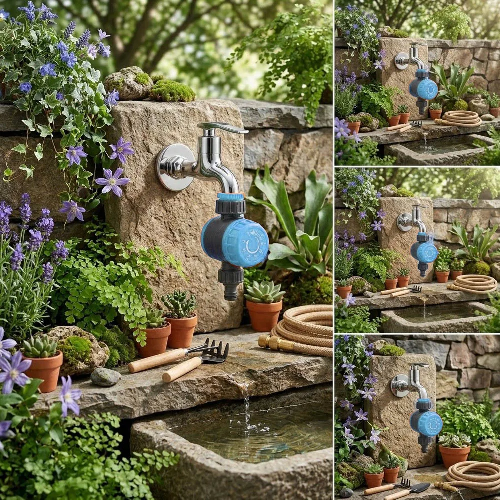 360° Rotating Automatic Watering Timer Rotary Irrigation Mechanical Controller Intelligent For 1/2 3/4 1 In Threaded Connections