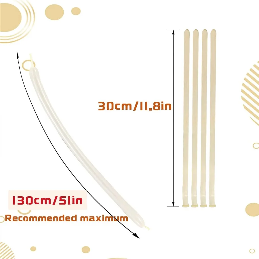 260 بالونة واضحة سماكة بالونات طويلة لربط قوس التواء اللاتكس الحيوانات ماجيك النمذجة نحيل بالونة عيد ميلاد لكي