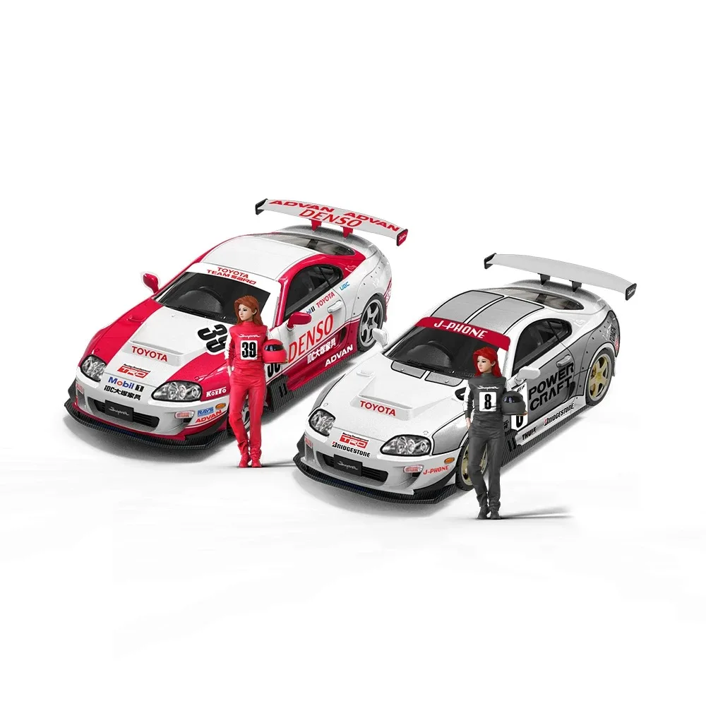 

TimeMicro1:64 Supra A80Z-39 racing-themed painted alloy car model