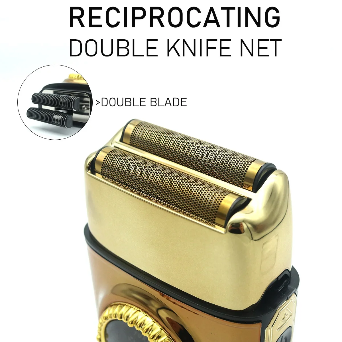 Kemei المهنية الترددية ماكينة حلاقة توربو عالية السرعة وضع USB شحن سريع شاشة الكريستال السائل هدايا للرجال احباط الذكور KM-T228 #5