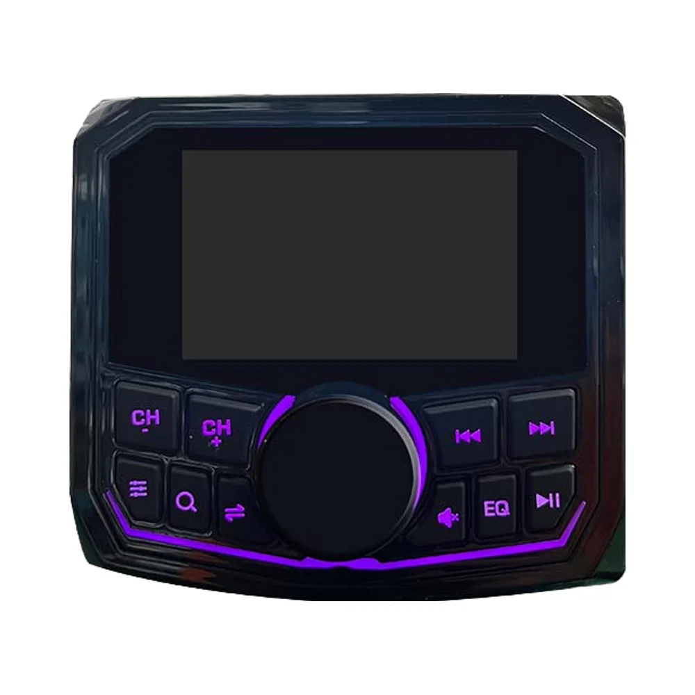 

2026 Premium Marine Stereo for Bluetooth Car Audio Player Waterproof Motorcycle Ship Audio System with FM AM Radio for SPA UTV