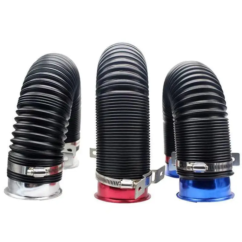 

New 76mm Intake Hose Engine Turbine Intake Guide Pipe Air Intake System Accessories Telescopic Pipe Auto Parts