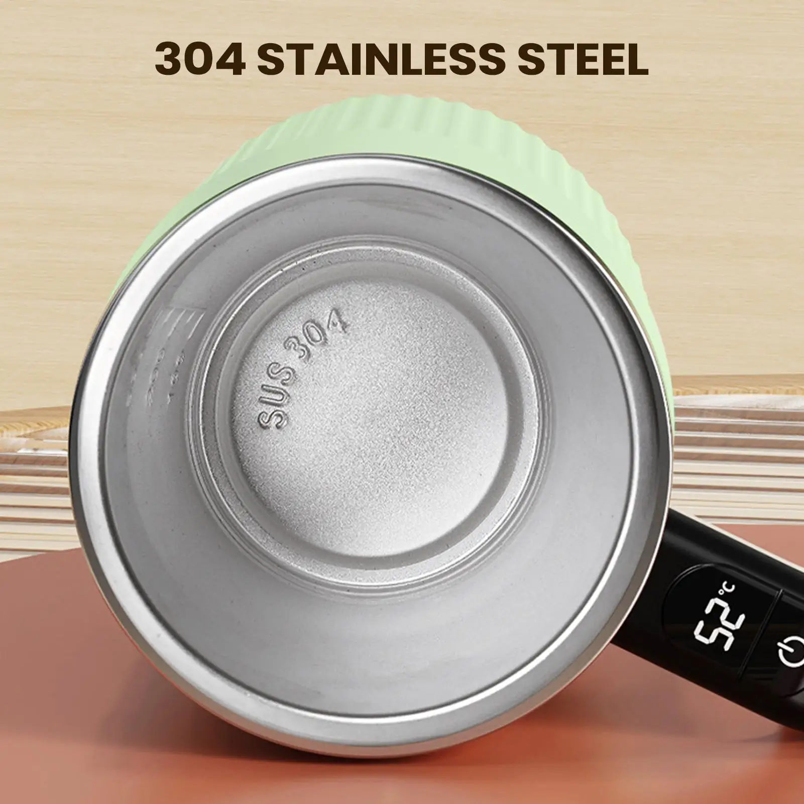 

Automatic Stirring Cup 400ml Rechargeable Mixing Cup With Temperature Display Portable Electric Mug Lid For Home Travel Vacation