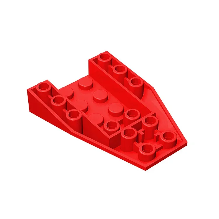 

WeBrick 10Pcs MOC 4856a Wedge Sloped Inverted 6 x 4 with 2 Stud Hightech Assembly Build Blocks Parts Accessories Kids Toys