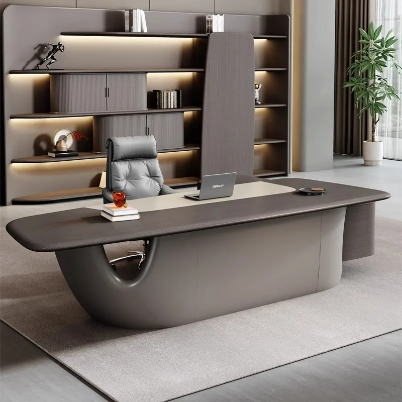 IY*  Modern Luxury Boss Workstation Desk Custom-Made MFC Convertible Computer Table for Home Hospital School Office Hotel