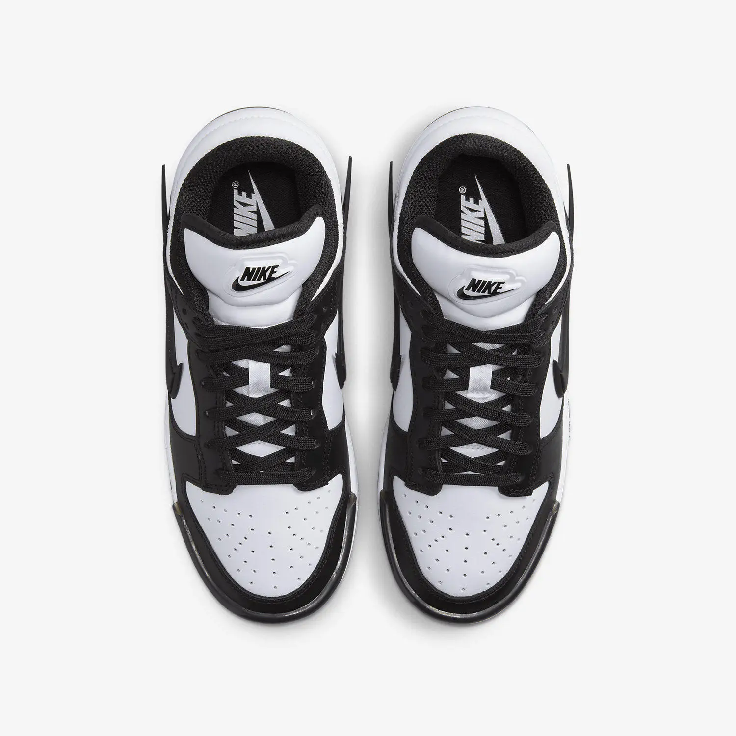 Nike Dunk Low Twist Panda Producto Original DZ2794-001 Zapatillas Deportivas Clásicas Negras y Blancas para Caminar por la Calle