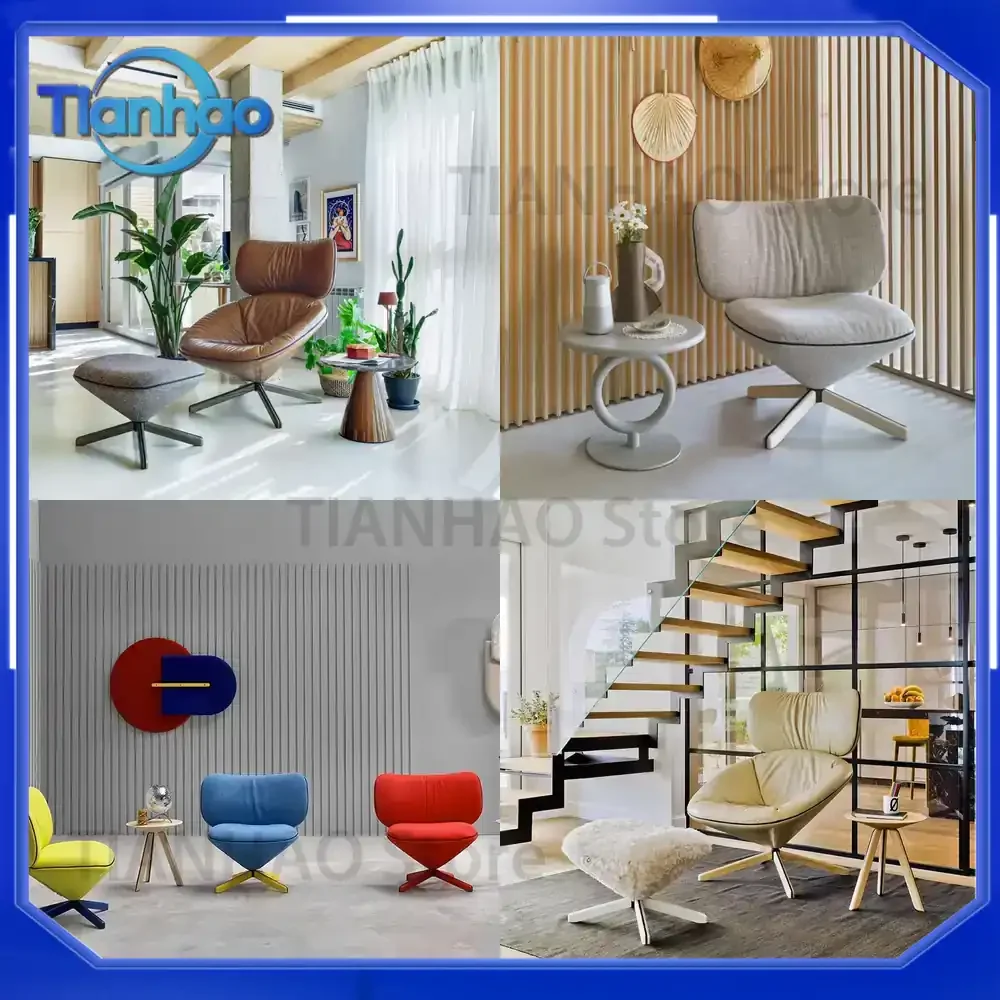 TORTUGA Modern Scandinavian Luxury Designer Armchair for Living Room Home Use Model Room Backrest Single Sofa Chair