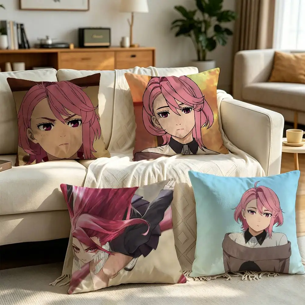 

DAN DA DAN Anime Aira Shiratori Pillow cover Simple solid color design Surprise For Multiple Bedroom Styles.