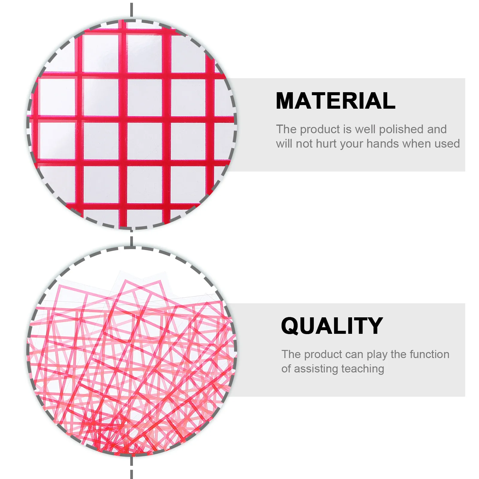 Ruler Tool Drawing Measuring Halloween Christmas Grid Plate Plastic Geoboard Lightweight Classroom Set Classroom Teaching 10Pcs