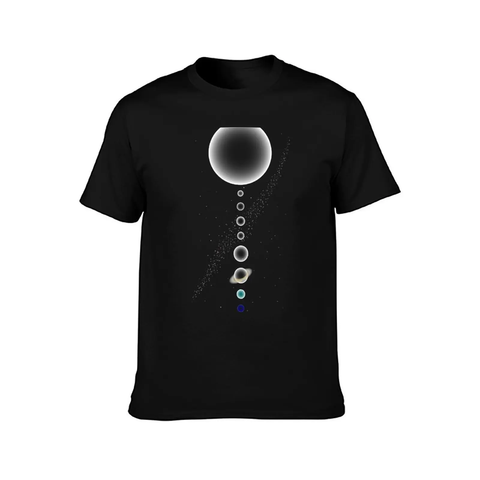 Solar System T-Shirt Large Size Breathable Tee T-Shirt