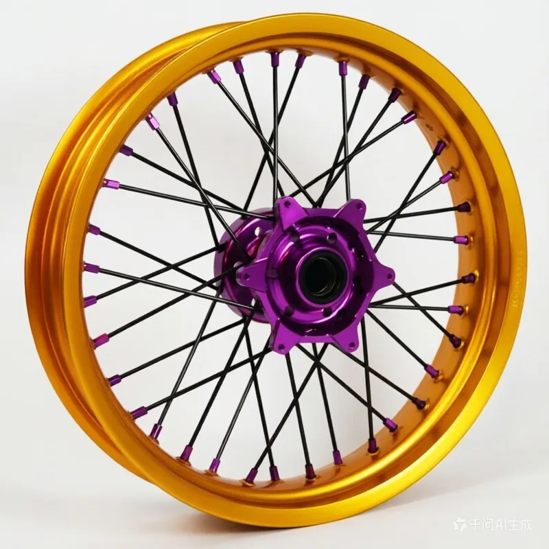 2.15x21 & 4.25x18 Tubeless Spoked Wheel Set for 390 790 1290 ADV - Black Enduro Rims with Alloy Hub, Off-Road Adventure