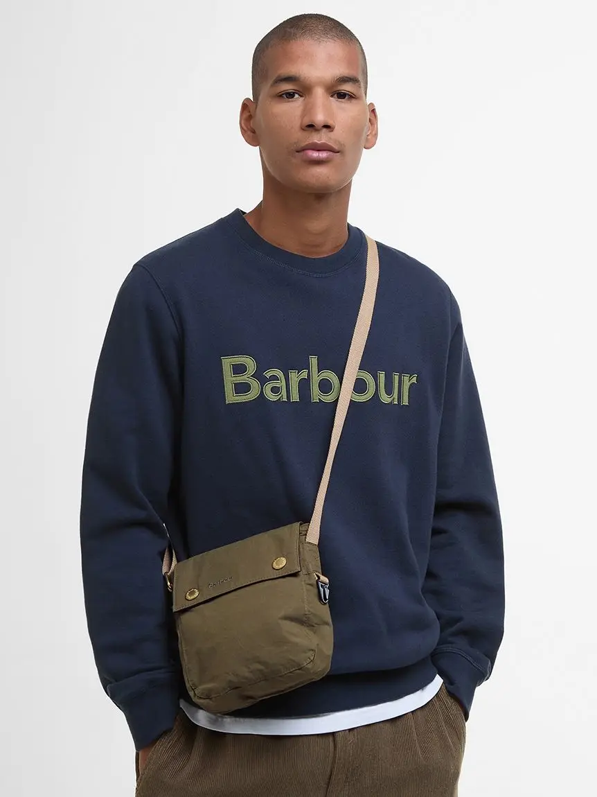 

2026 Spring Season Unisex Pure Cotton Embroidered Retro Crossbody Small Canvas Bag BAR Collaborative Edition Fashionable Tote