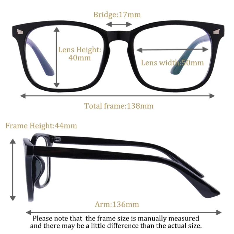 UOOUOO Progressive Multifocal Reading glasses See Far And Near Reading Eyeglasses Bifocal Presbyopia Glasses prescription custom