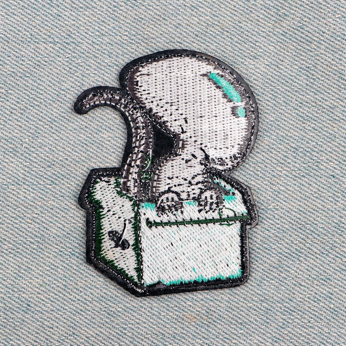 Alien Diy Geborduurde Ijzer Op Patches Badges Patchwork Naaien Applique Jas Rugzak Badges