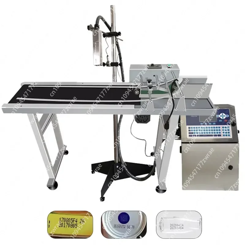Inkjet Coding Machine for Batch Number Expiry Date on Paper Plastic Metal Glass Cup Bottle Cap Food Beverage Cosmetic
