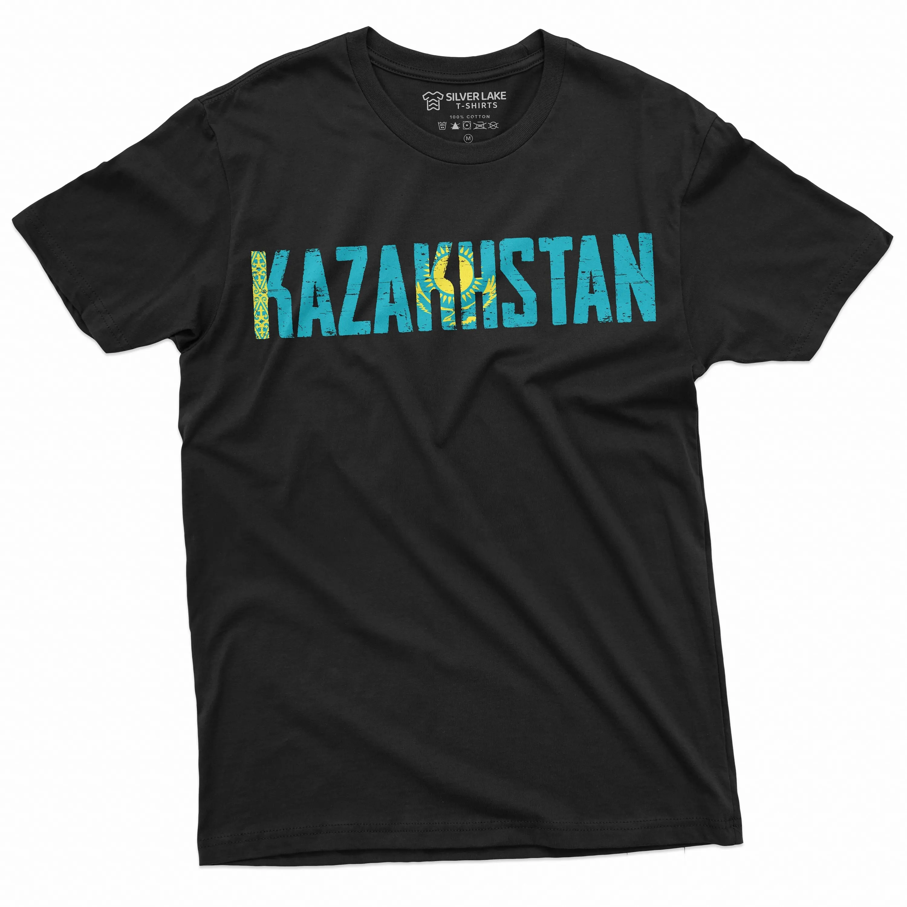 Men's Kazakhstan T Shirt National Flag Patriotic s Kazakh