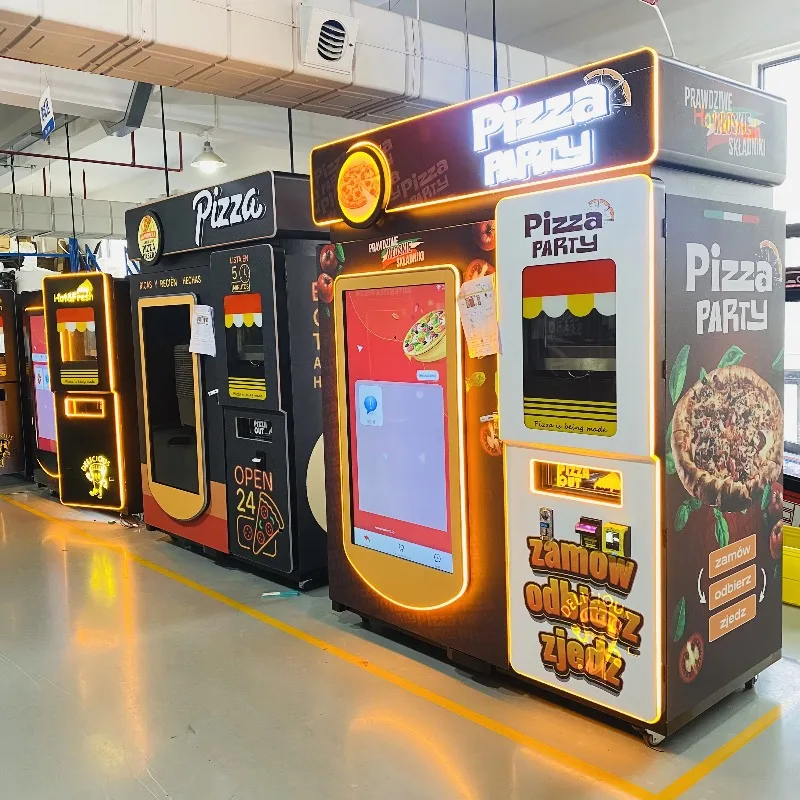 Buy Professional Automated Pizza Vending Machine With Cashless Payment Solutions High Quality Unmanned Retail Equipment