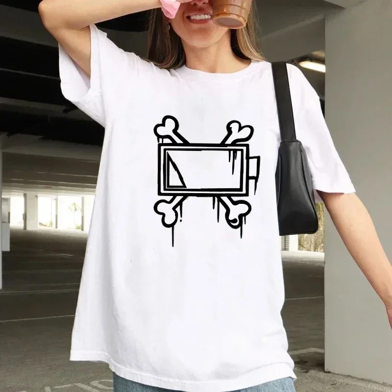 Harajuku Fashion women\'s T-shirts MURDER DRONES Graphic Tops Summer Streetwear Casual Round Neck Short Sleeve Y2k Unisex