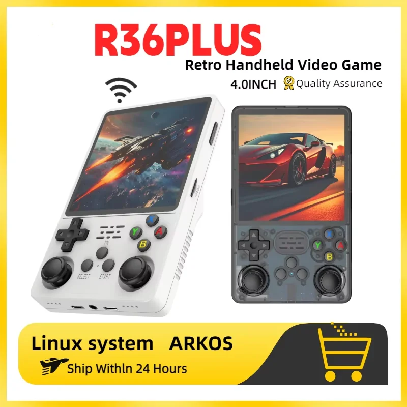 

Новая портативная игровая консоль R36PLUS с открытым исходным кодом, 4-дюймовый IPS-дисплей R36s Plus 720*720, встроенный Wi-Fi, подарок для детей