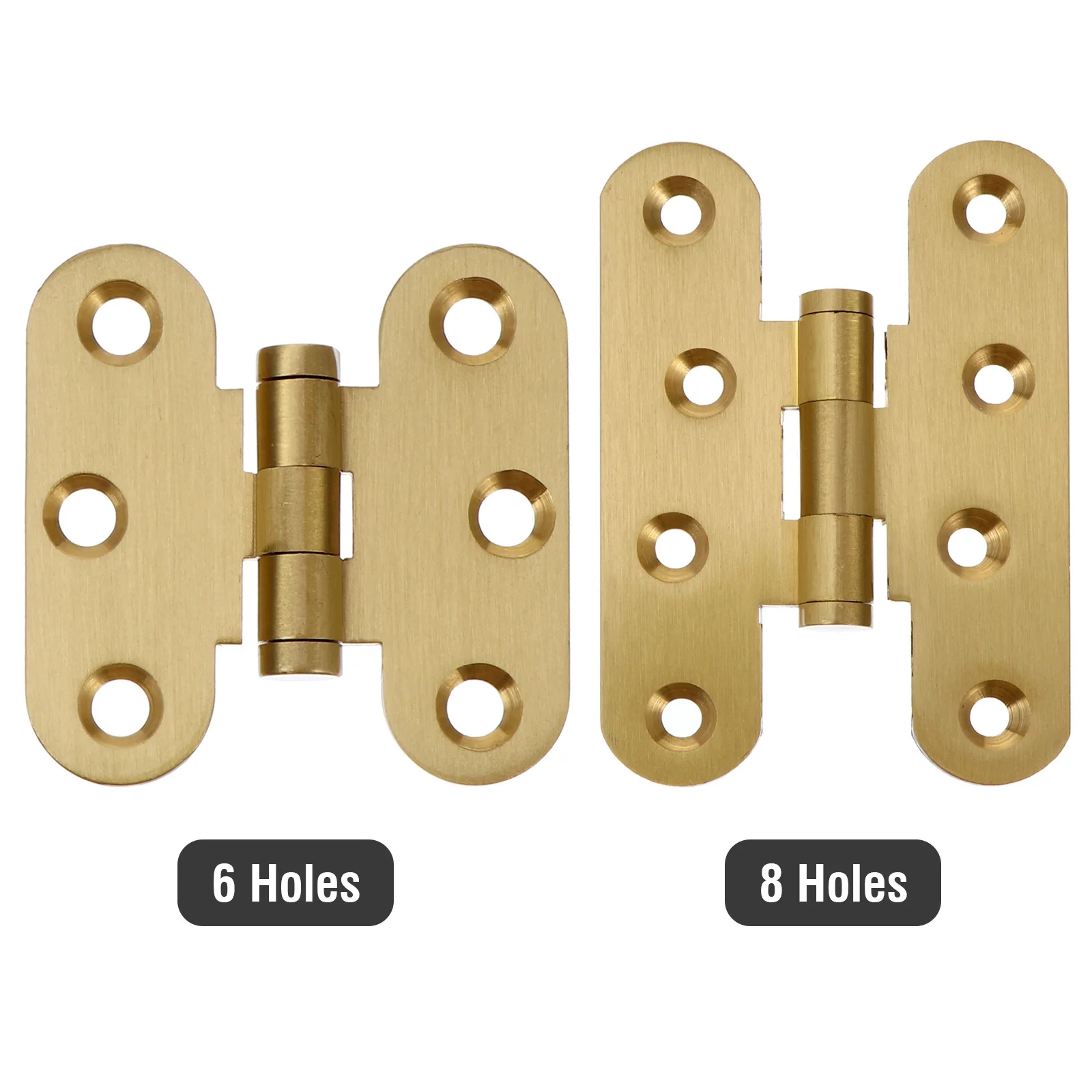 

2Pcs Cabinet Hinges Heavy Duty Classic Design Furniture Hinge for Box Cupboard Cabinet with 16 Screws Drawer Hinges