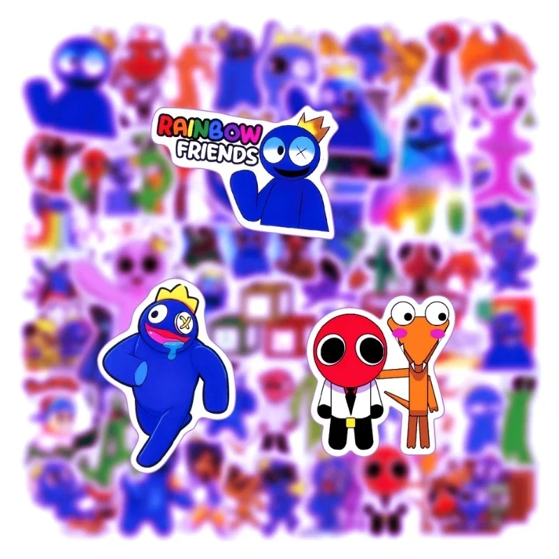 50pcs Roblox Rainbow Friends Stickers Suitcase Water Cup Stationery Mobile Phone Scooter Laptop Refrigerator Decoration Stickers