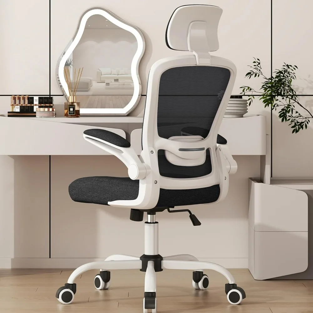 office chair.Office Chair, High Back Ergonomic Desk Chair with Adjustable Lumbar Support and Headrest, Swivel Task Chair