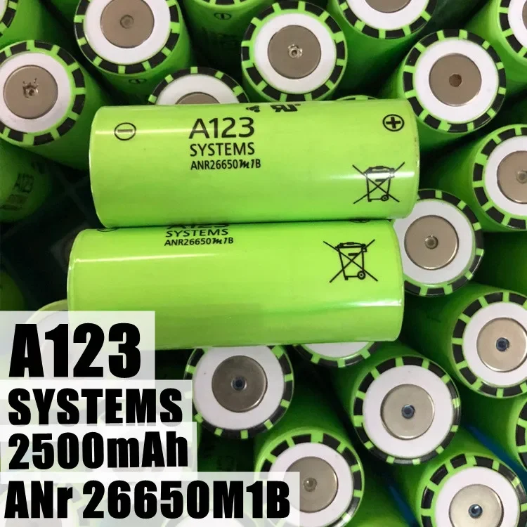 2023 NEWEST A123 26650 rechargeable battery M1B 26650 2400mah - 2500mah 70a 3.7v Li-ion high discharge Battery