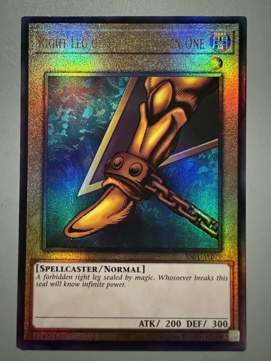 Yugioh KONAMI ES01-AE079 Right Leg of the Forbidden One Ultimate Rare Asian English Collection Mint Card