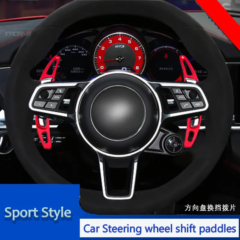 

For Porsche Cayenne 718 911 918 Spyder steering wheel shift paddles, car interior stickers