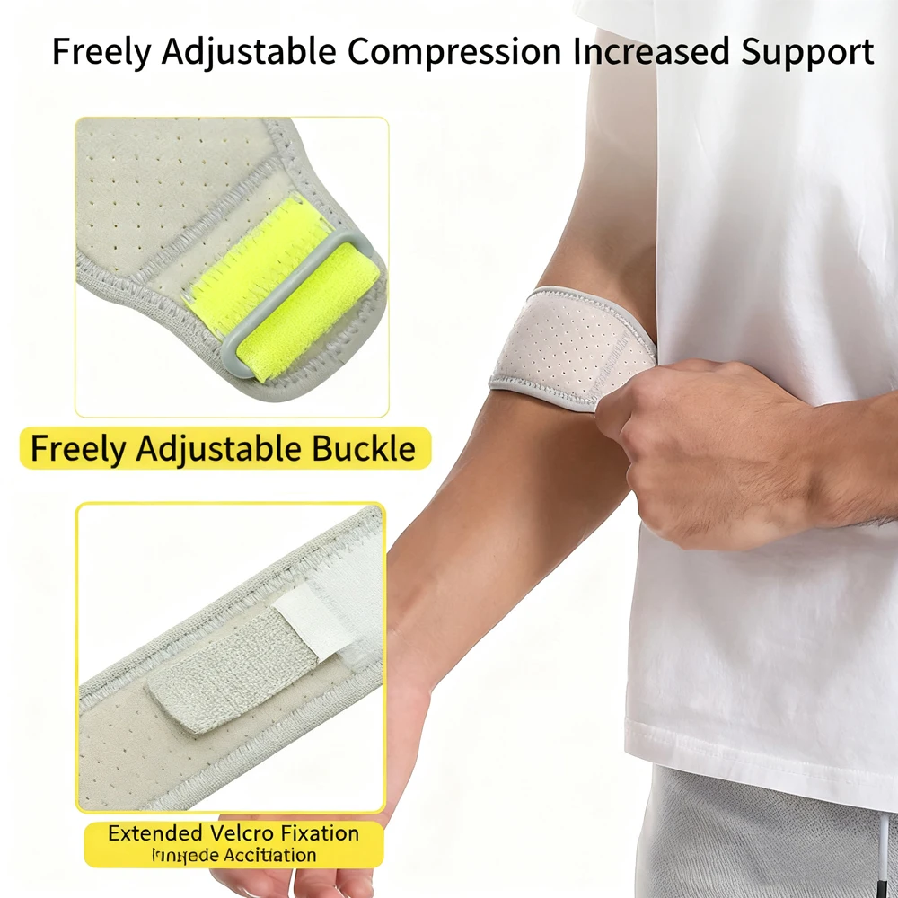 1/2PCS Tennis Elbow Brace - Adjustable Elbow Strap, Golfers Elbow Brace, Counterforce Brace for Tennis Elbow Tendonitis view 6