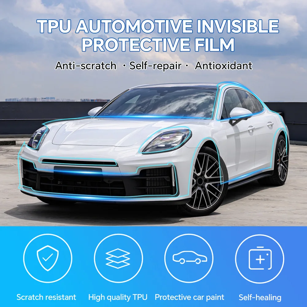 Custom Precut For Porche Panamera 2024-UP Full Vehicle Clear Bra Precut PPF Paint Protection Film TPU Transparent Anti Scratch