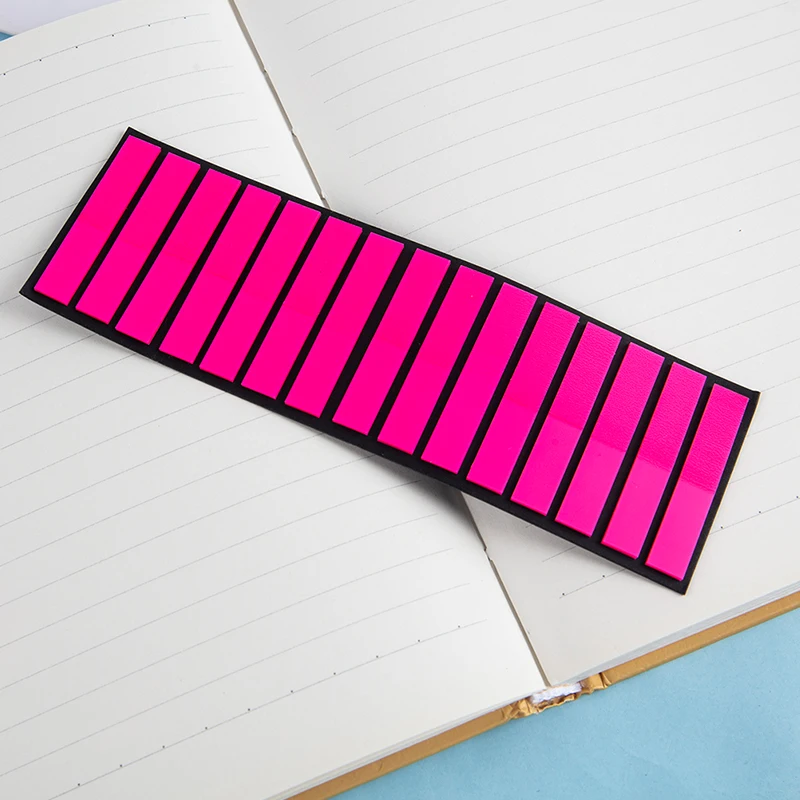 300 pezzi/foglio adesivi colorati schede indice fluorescenti trasparenti bandiere nota adesiva cancelleria regalo per bambini forniture per ufficio scolastico