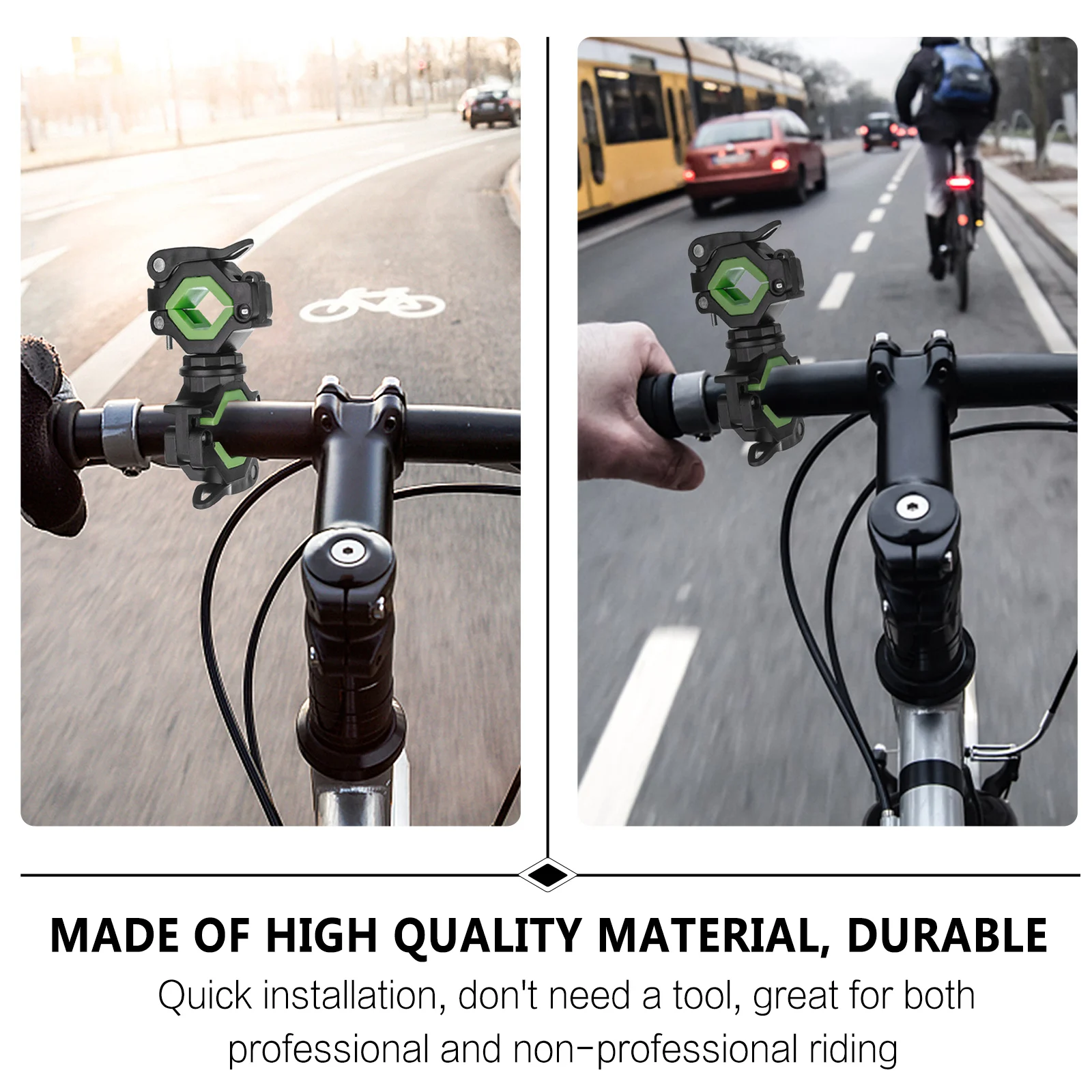 

1 set 1 Set Bicycle Light Mount 360° Rotatable Bike Lamp Holder Flashlight Fixor For Safe Night Riding Bike Accessories