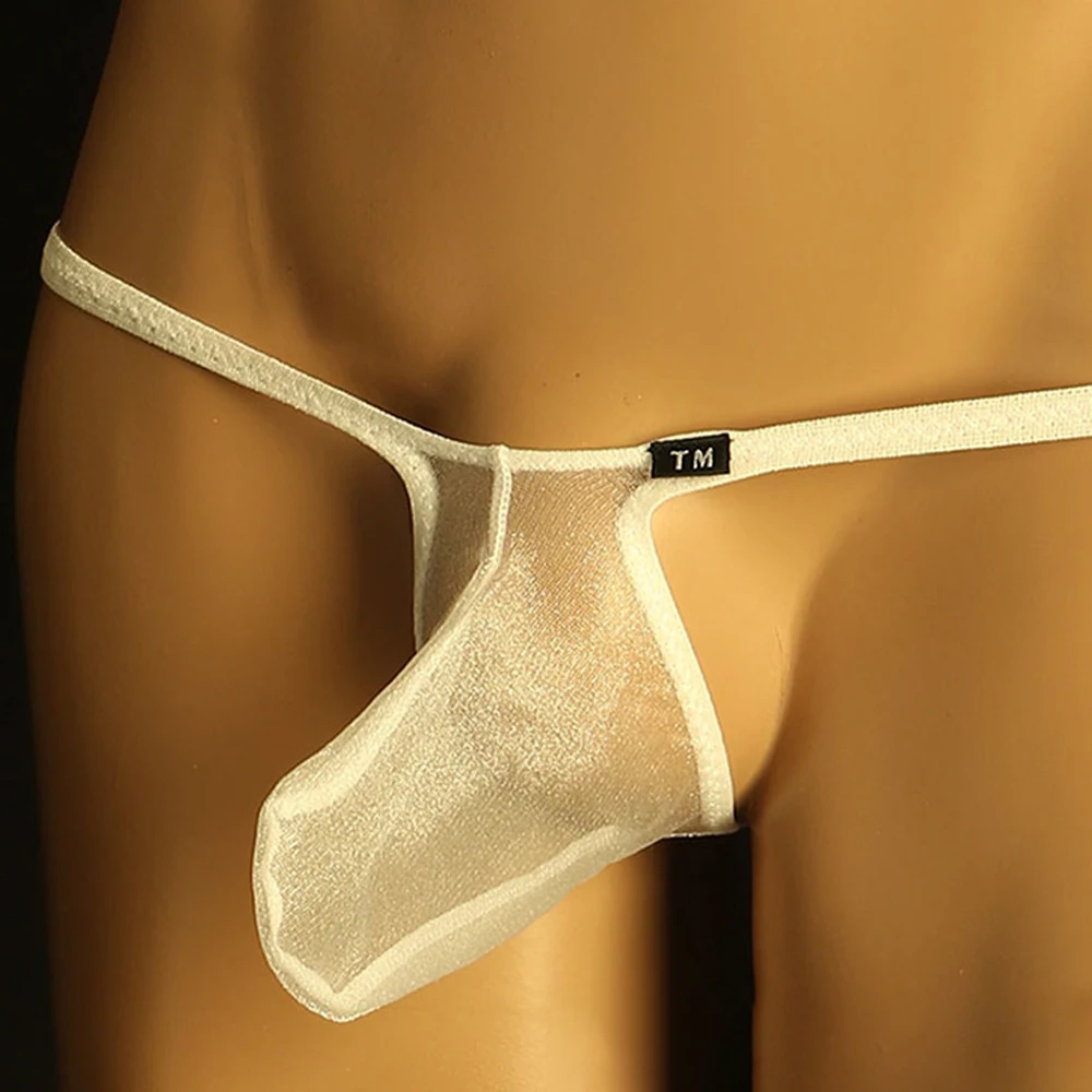 String en Forme d'Éléphant en Maille artificiel astique pour Homme, Lingerie Sexy, Culotte Porno, Bikini, Fesses Ouvertes, Sous-Vêtements Gay, Sissy, T-Back