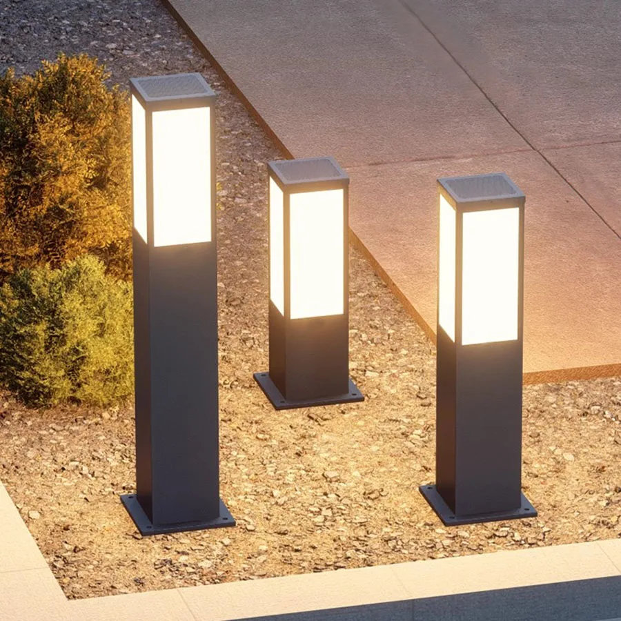

E27 Outdoor Waterproof IP65 12W LED Lawn Lamp 40/60CM Stainless Steel Garden Path Column Light Square Landscape Pillar Lights