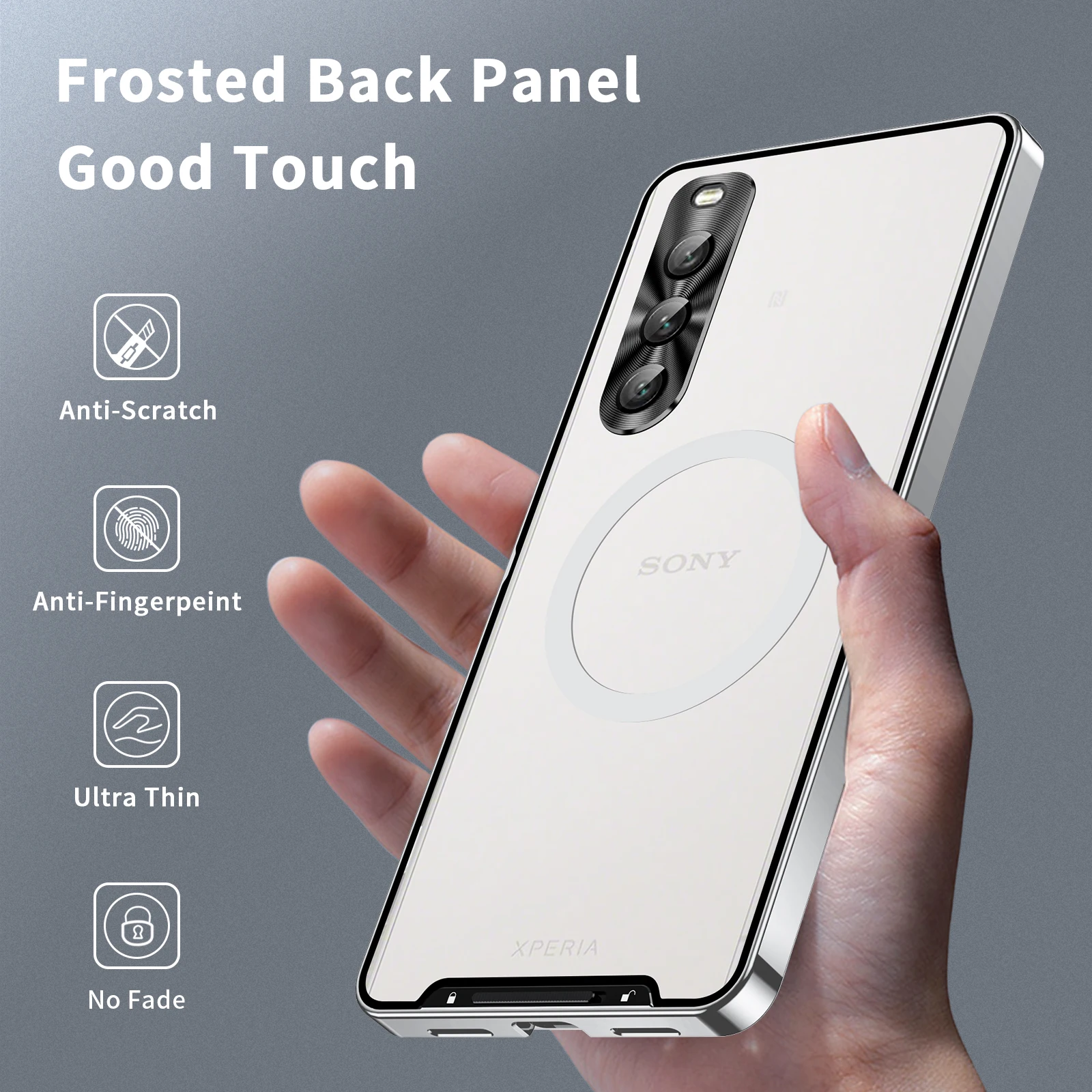 Metal Aluminium Alloy Frame Hard PC Backboard Shockproof Phone Cover For Sony Xperia 1 10 IV 1 5 V 1 VI Case