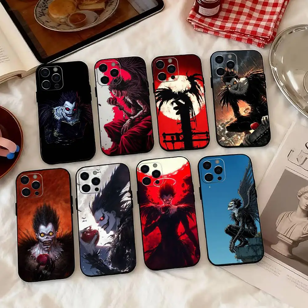 

Death-h Note-eRyuk Phone Case For iPhone 17,16,15,14,13,12,11 Plus,Pro Max,XS,Soft Silicone Black Cover