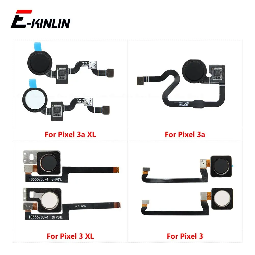 Home Button Touch ID Fingerprint Connector Sensor Menu Return Button Flex Cable Ribbon For Google Pixel 3 3a XL 3XL 3aXL