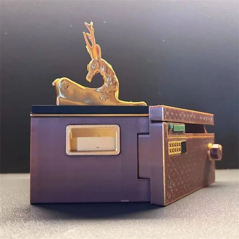 3D Printed Mini Safe Deposit Box Lockable Openable Storage Box Creative Desktop Organizer For Home Decor Collection Gift