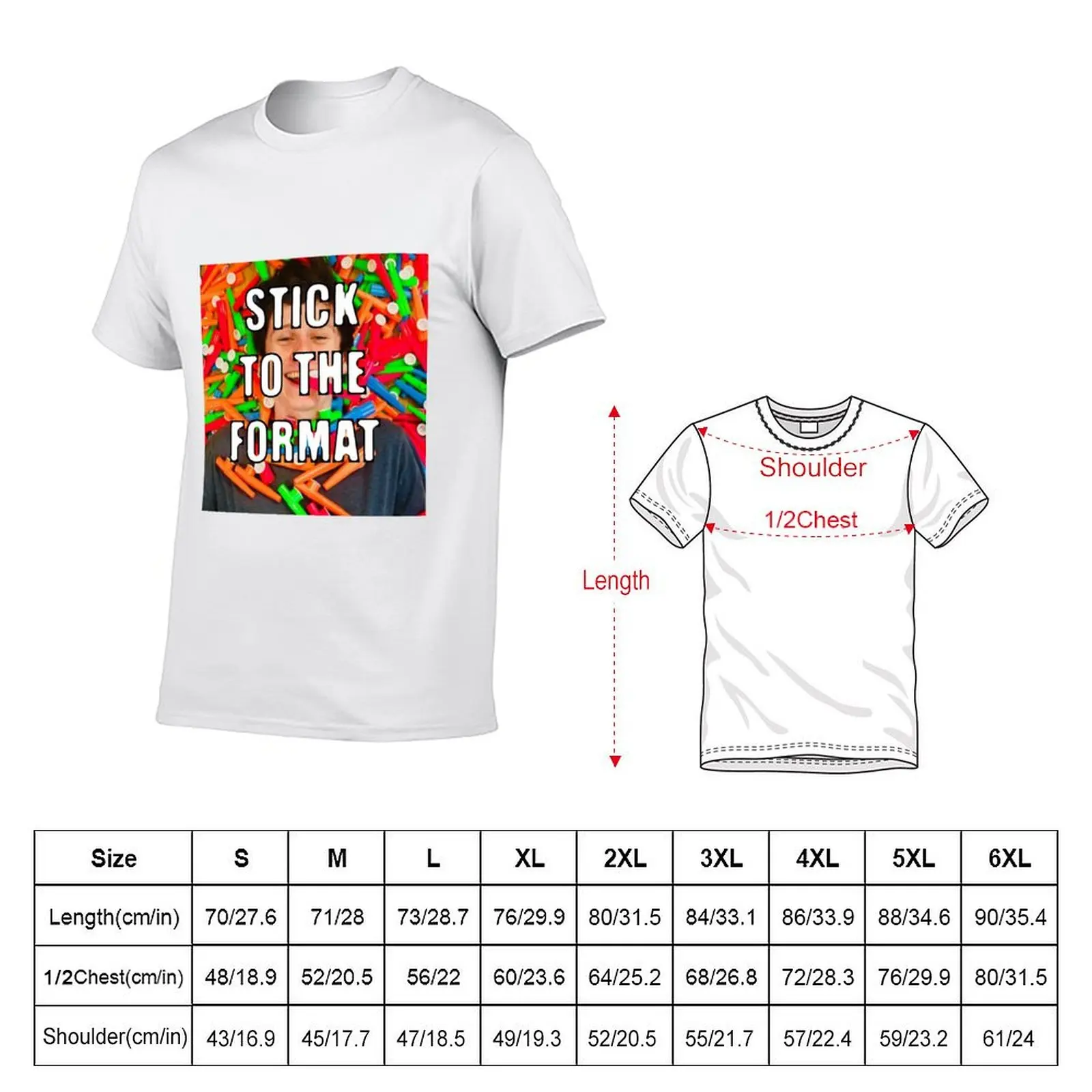 JackSucksAtLife/MC merch - STICK TO THE FORMAT T-Shirt Summer Holiday Casual Tee