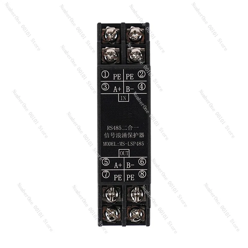 RS485 two-in-one control signal lightning protection overcurrent protection RS485 signal surge protector strong tolerance