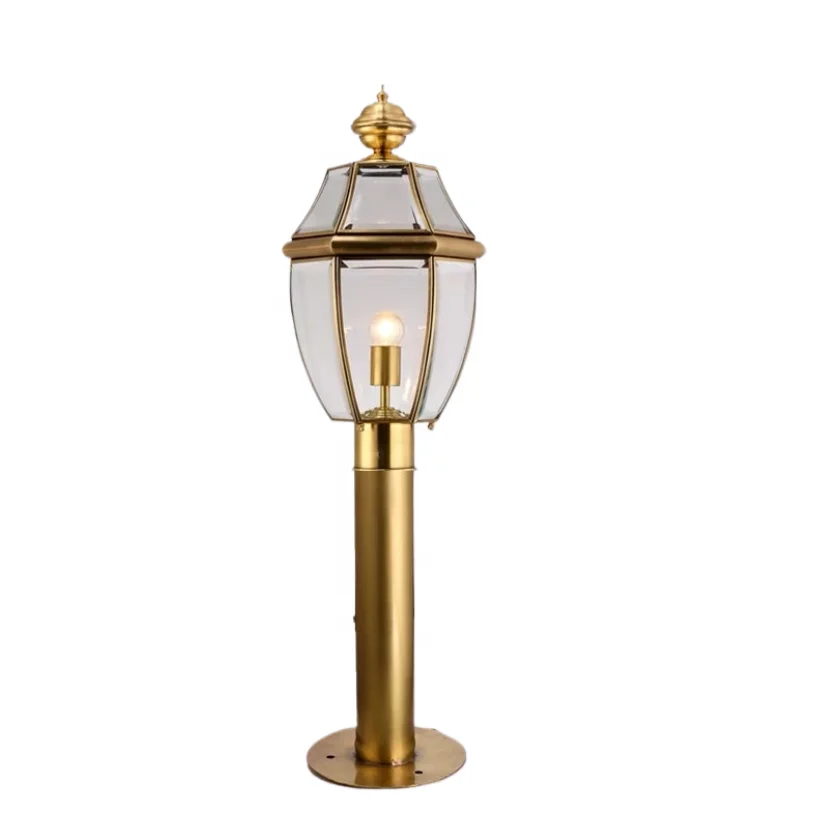 All Copper Garden Stair Decoration LED Solar Lamp Outdoor Balcony Garden Waterproof Lamp Led Solar Lights Outdoor Lawn Lamp