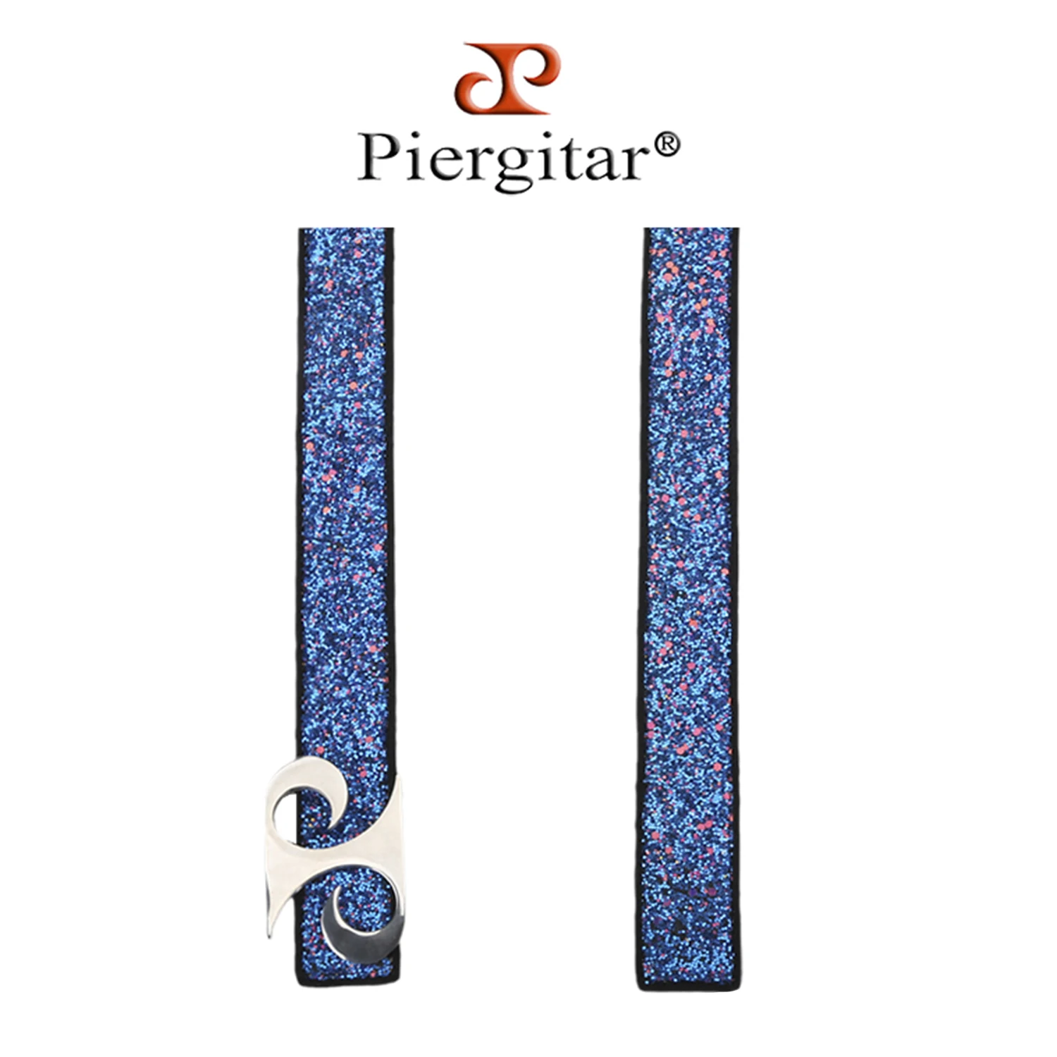 Piergitar Shop Shoes Same Sparkling Sequins Trendy Men's Belts Custom Our Own LOGO Metal Buckles Of Handmade Fashionable Belt