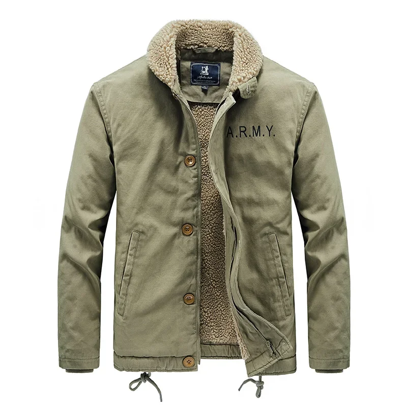 

Autumn Winter New Pure Piled Thickened Warm Cotton-padded Jacket For Middle-aged Elderly Fathers