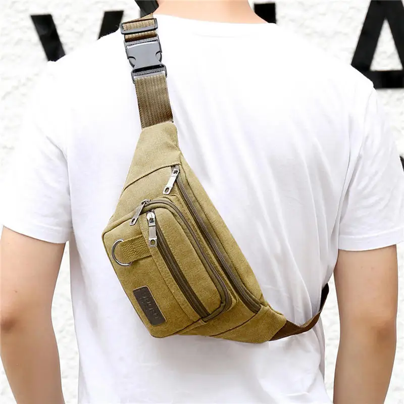 Lightweight Anti-Theft Chest Pack For Running Crossbody Waist Bag Multi-Purpose Travel Pouch For Men